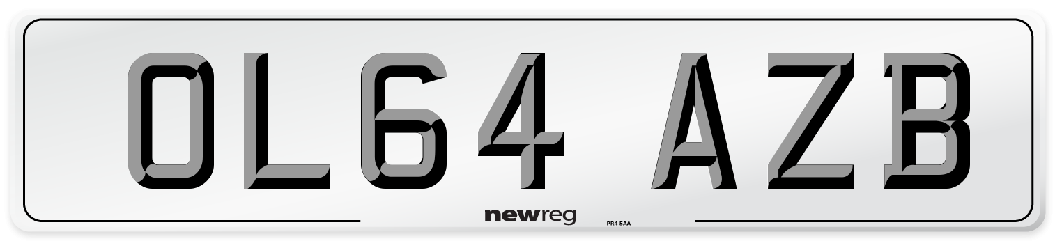 OL64 AZB Number Plate from New Reg